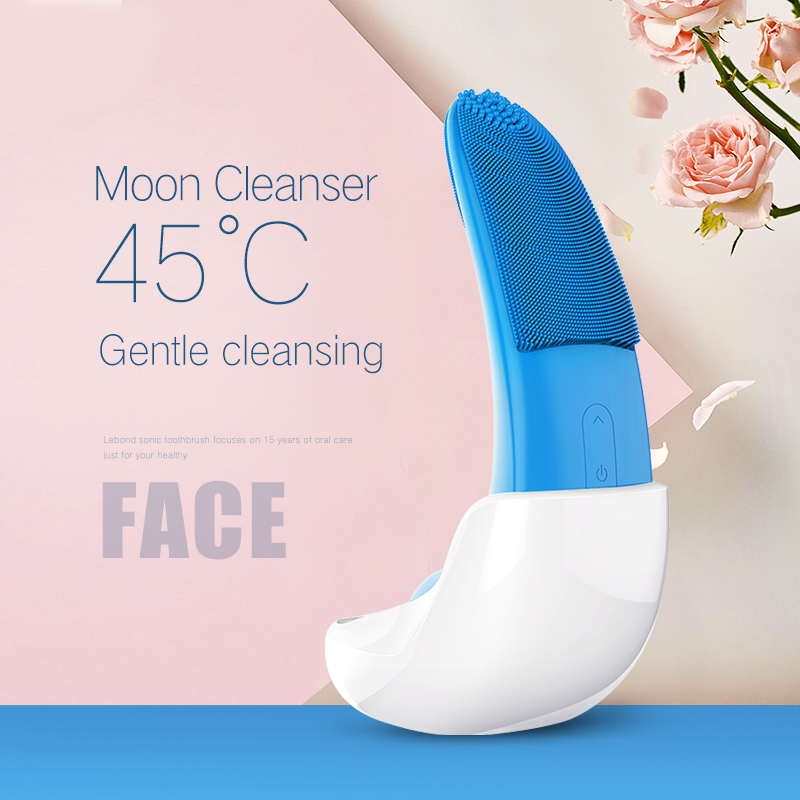 Beauty  sonic electric Face Cleansing Brush Ultrasonic Facial Skin Scrubber